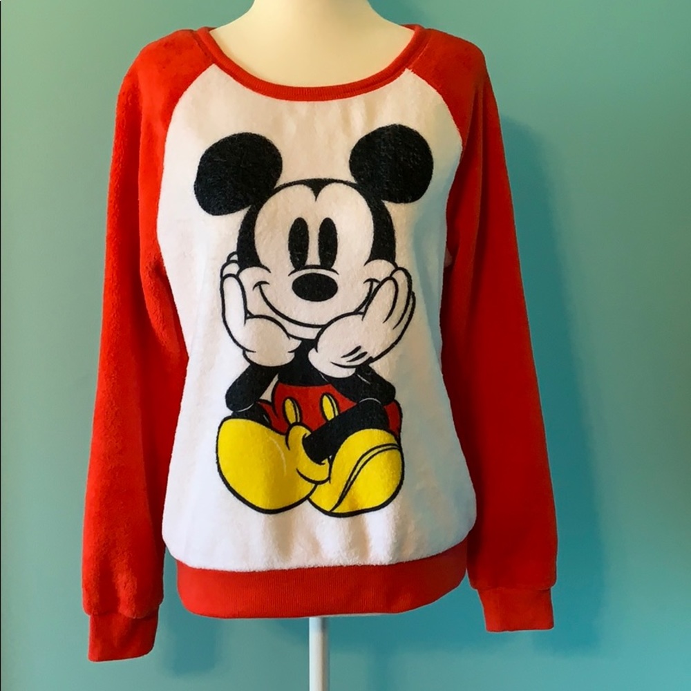 fleece mickey sweatshirt
